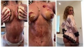 Claire Stone Nude Topless Food Play Leaked Video