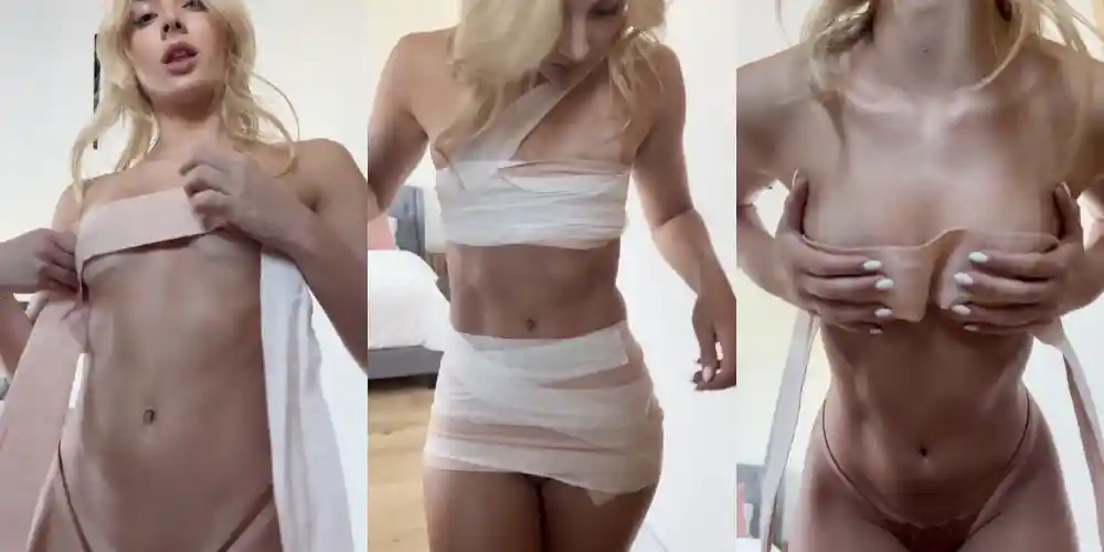 Lina Belfiore Nude Striptease Bikini Video Leaked