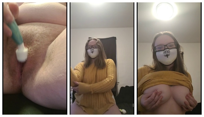 Masked Girl Stripping Pussy Masturbation Video Leak