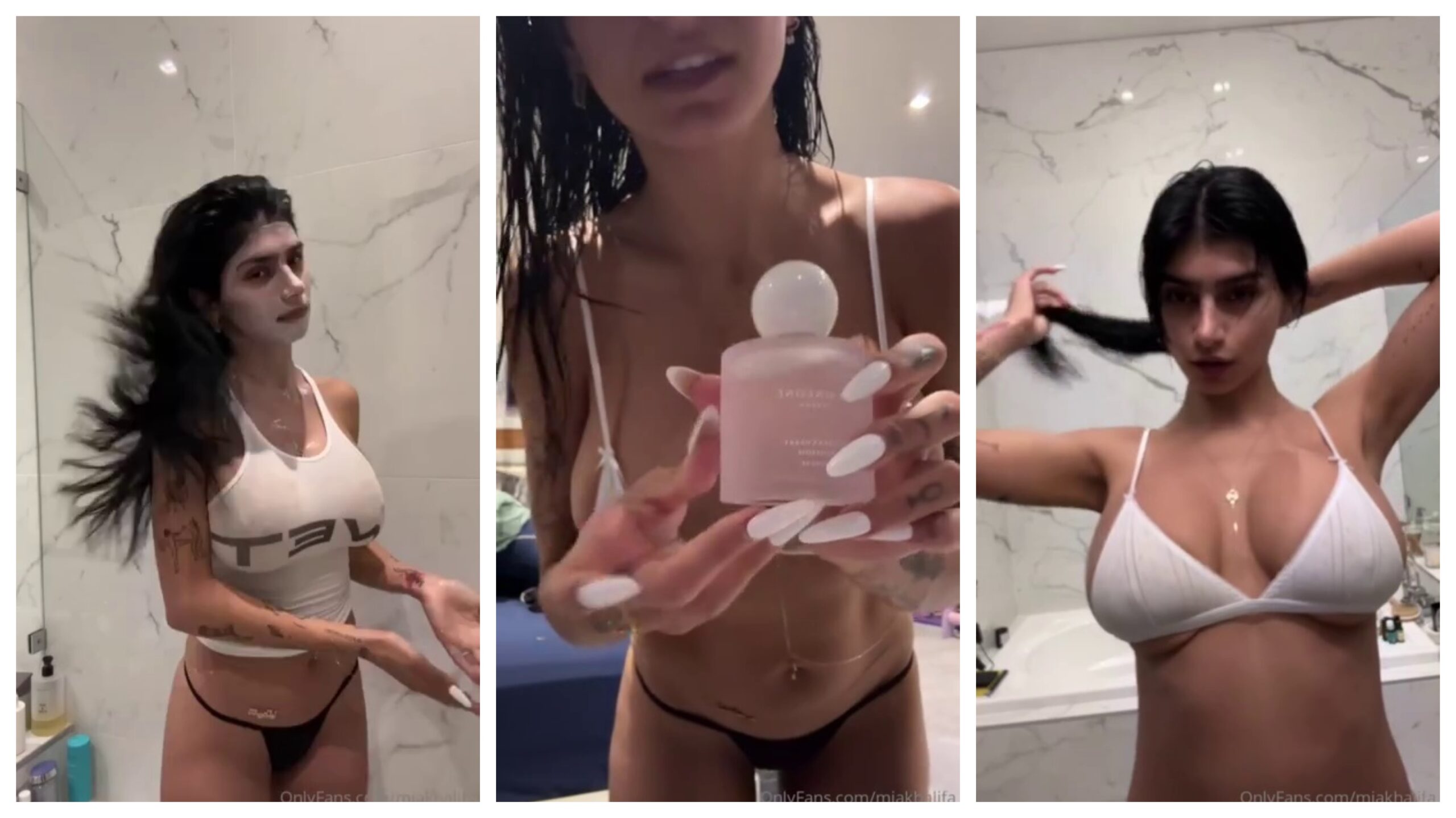 Mia Khalifa Leaked Wet Tank Shower Video