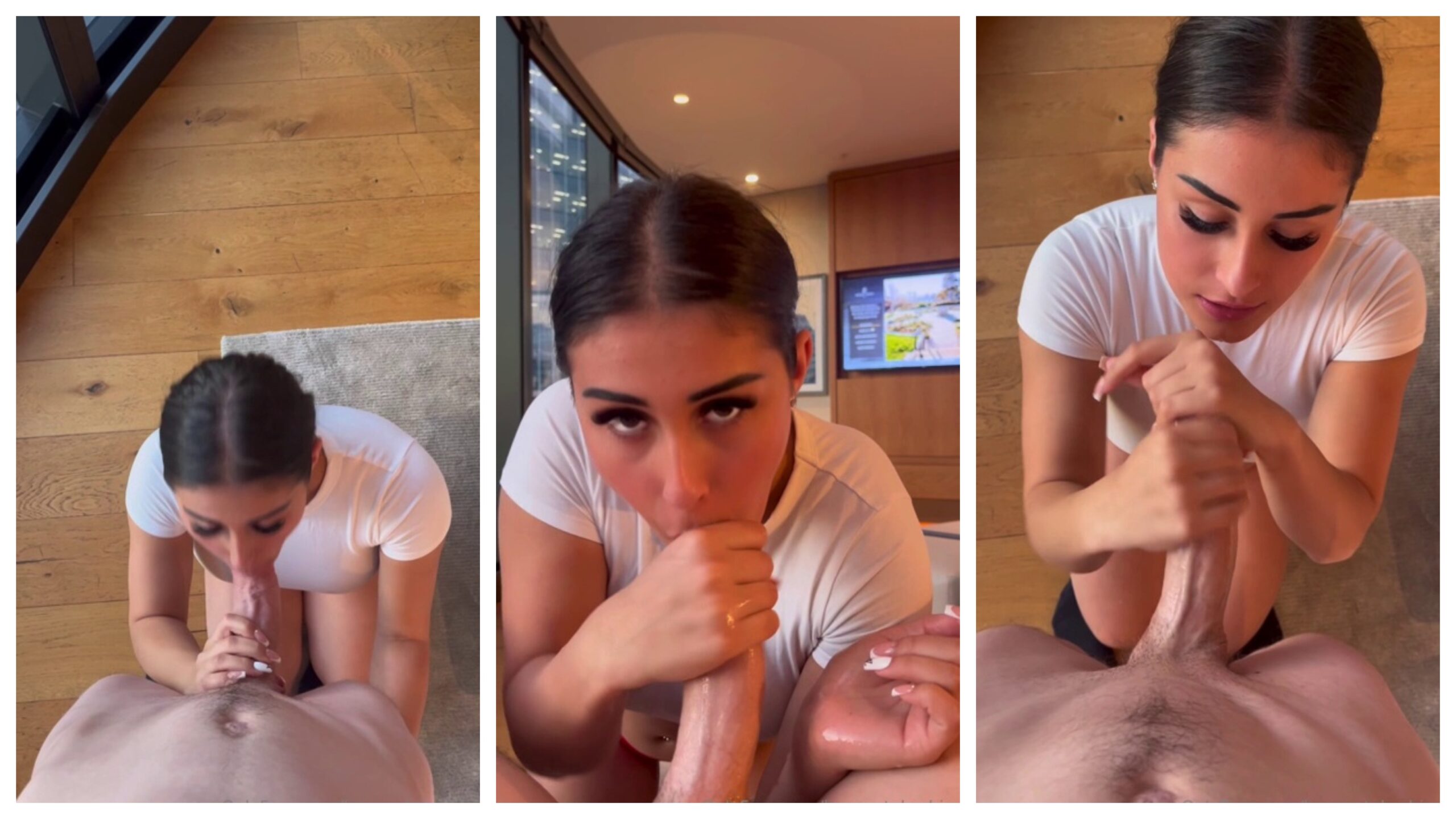 BrunneteBarbie POV Blowjob On Her Knees Video