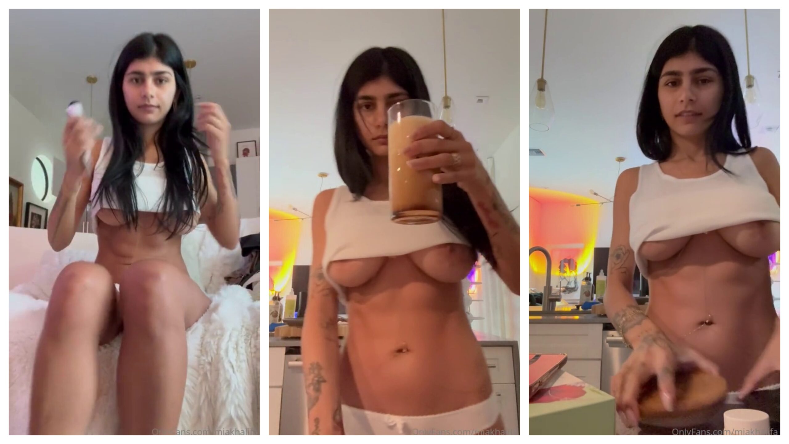 Mia Khalifa Crop Top Underboob Tease PPV Video Leaked